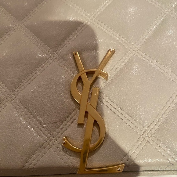 Saint Laurent Becky Quilted Chain Wallet Authentic - Picture 1 of 15